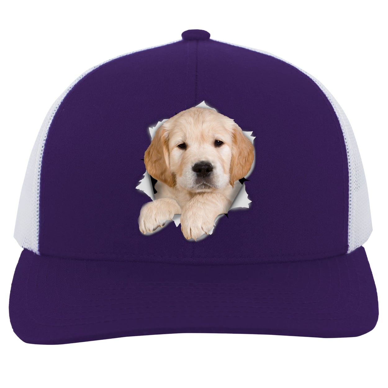 104C Trucker Snap Back - Purple/White