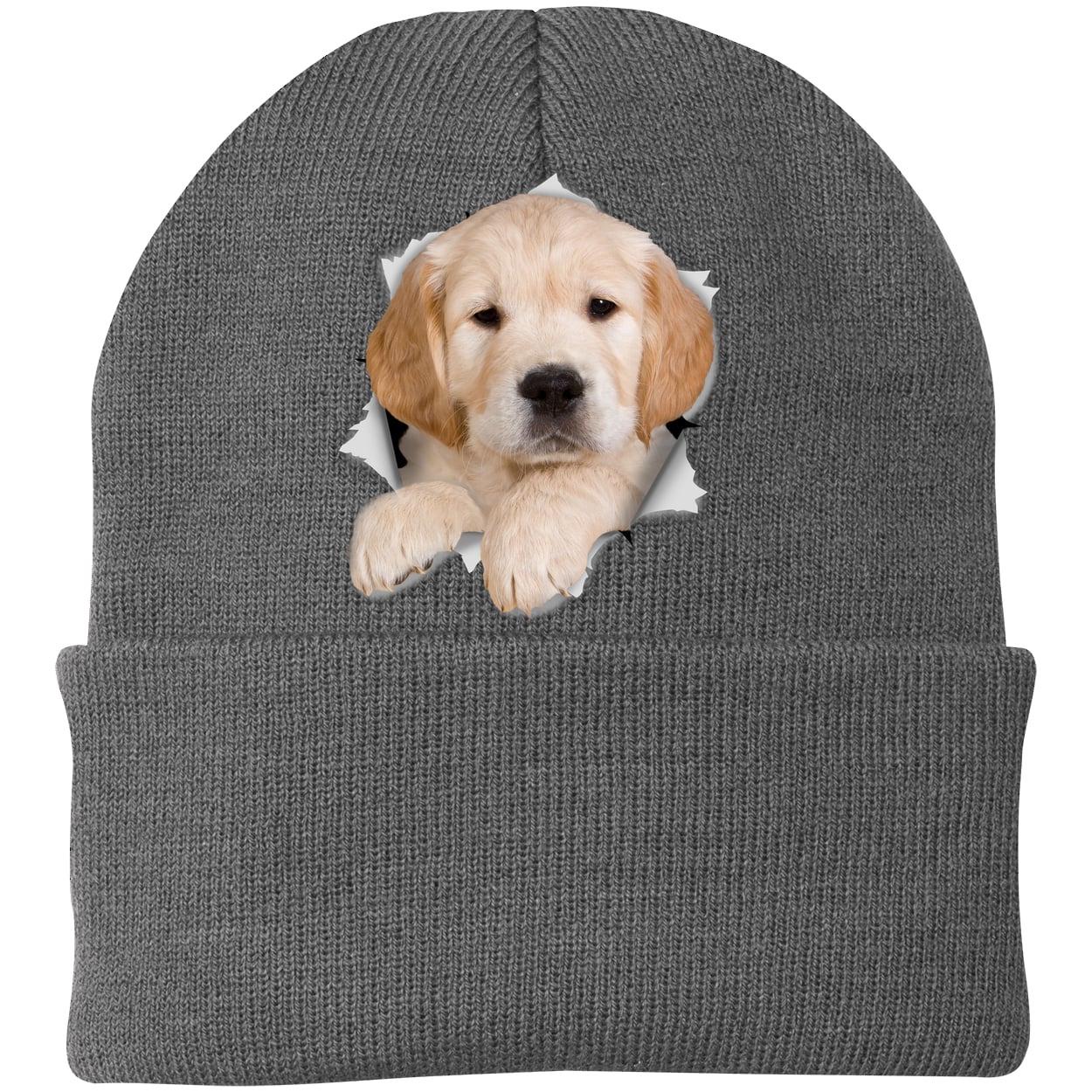 CP90 Port & Company Knit Beanie - Athletic Oxford