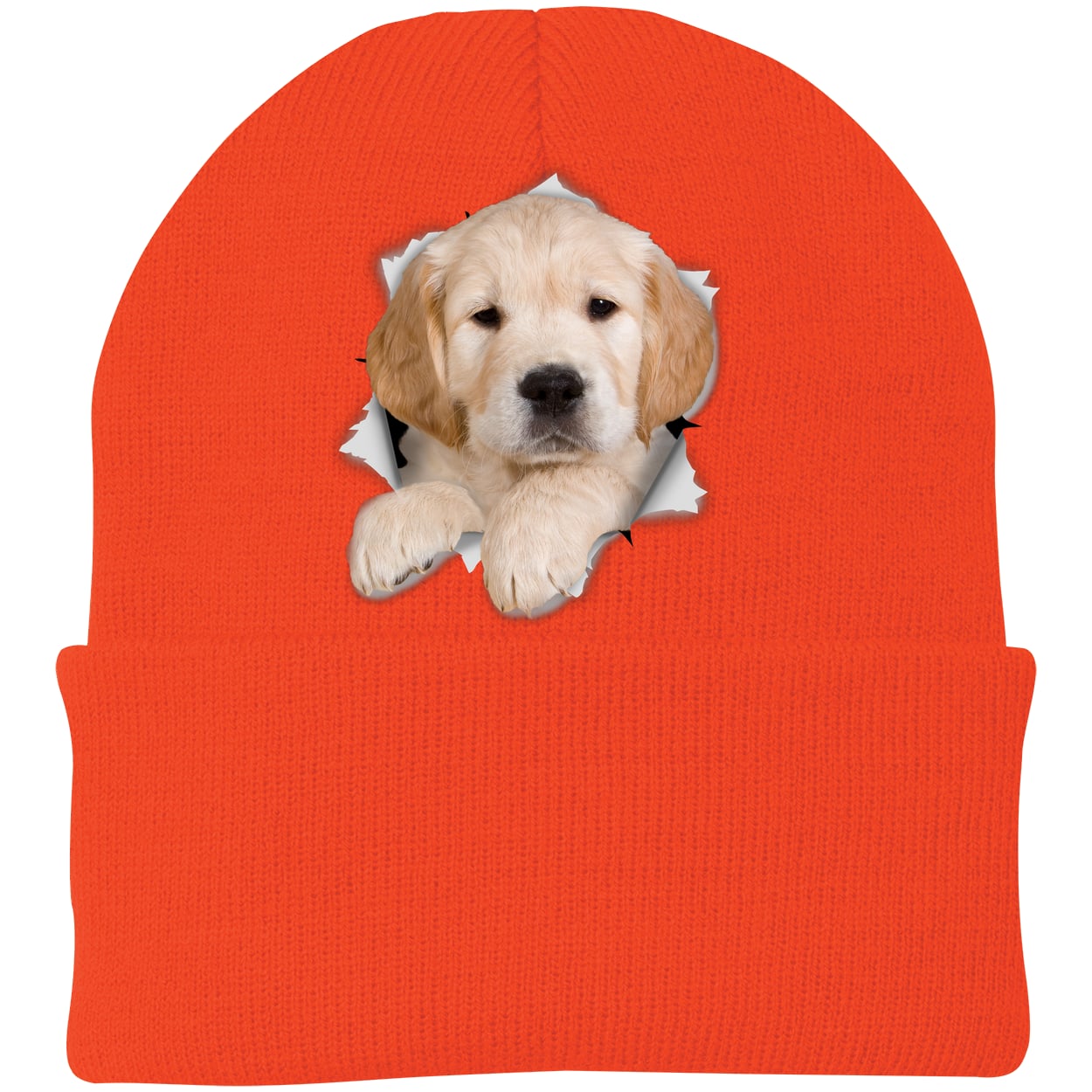 CP90 Port & Company Knit Beanie - Athletic Orange