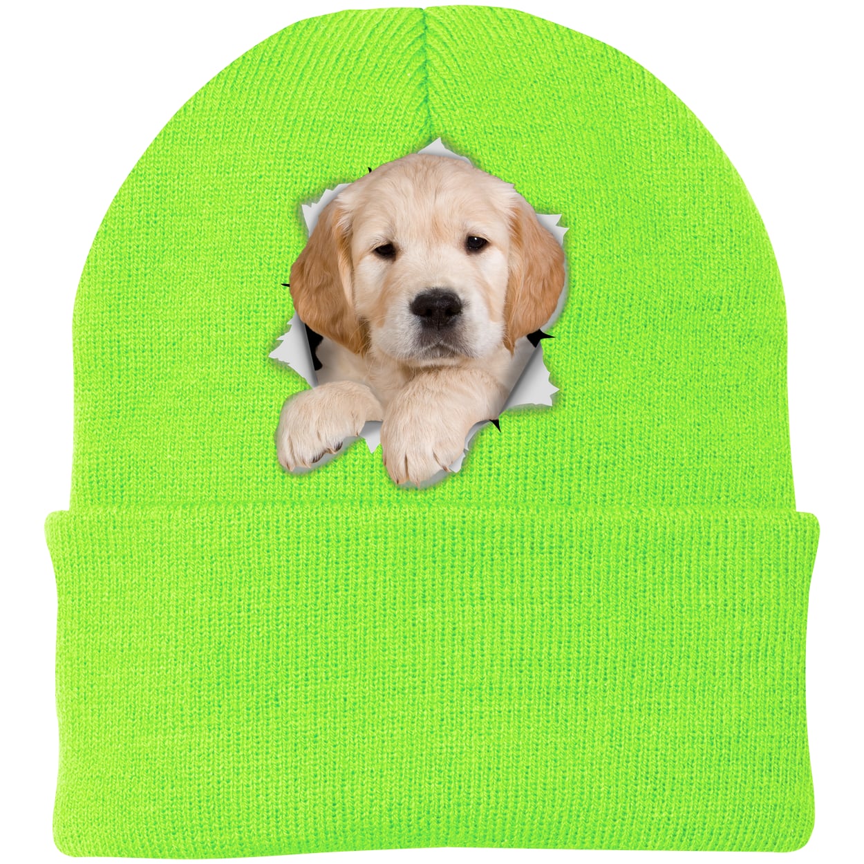CP90 Port & Company Knit Beanie - Neon Green