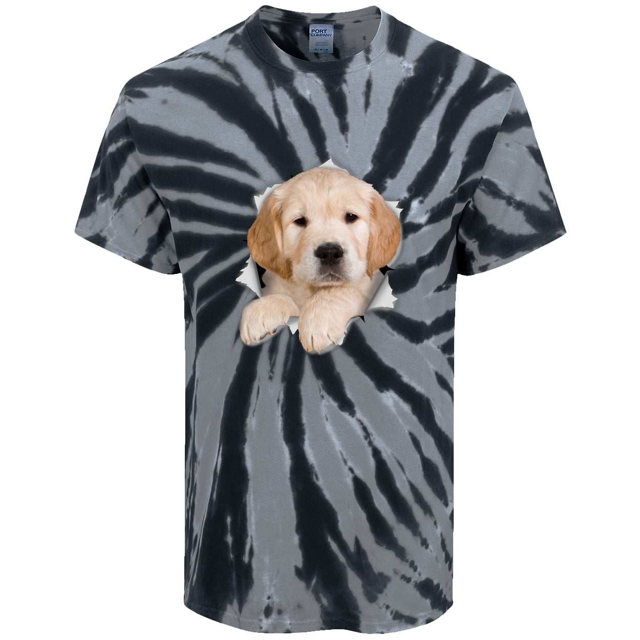 PC147 Port & Company Tie-Dye Tee - Black