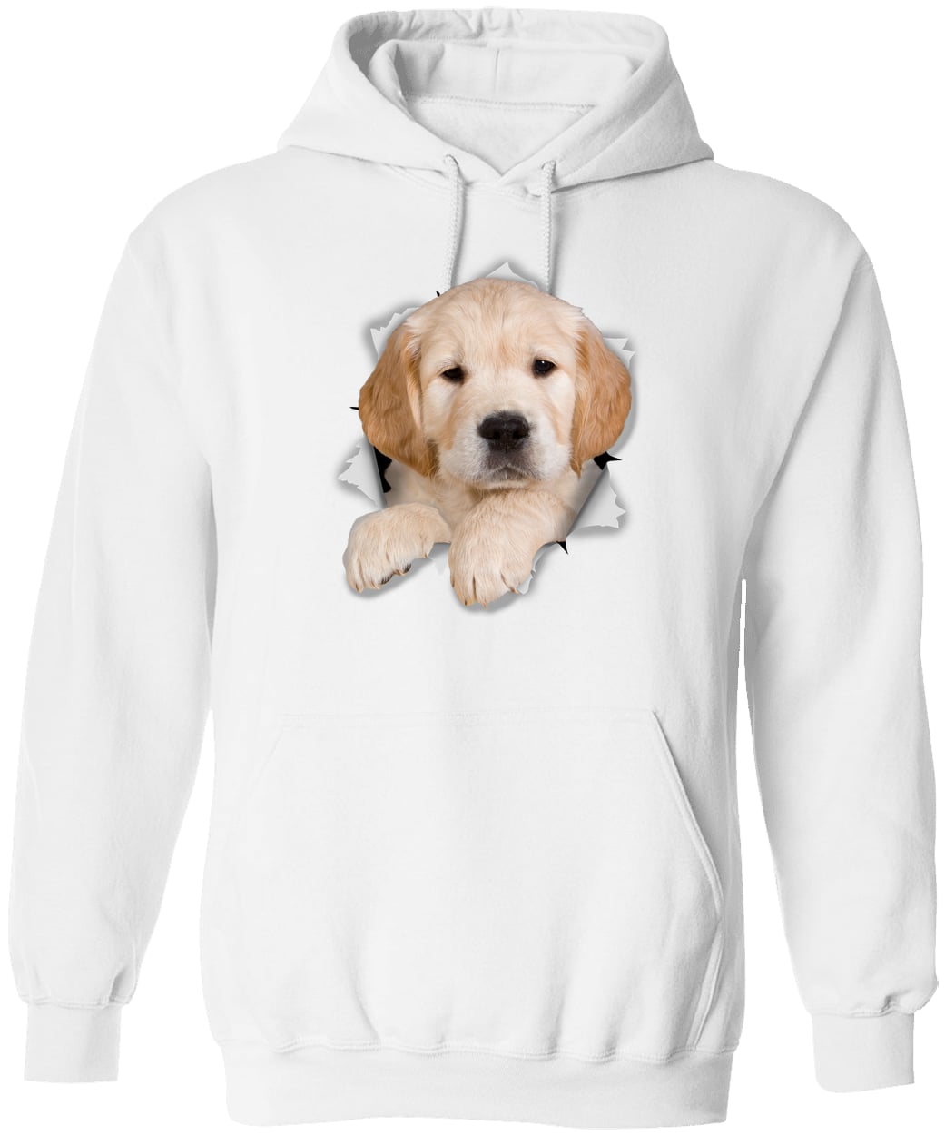G185 Gildan Pullover Hoodie - White