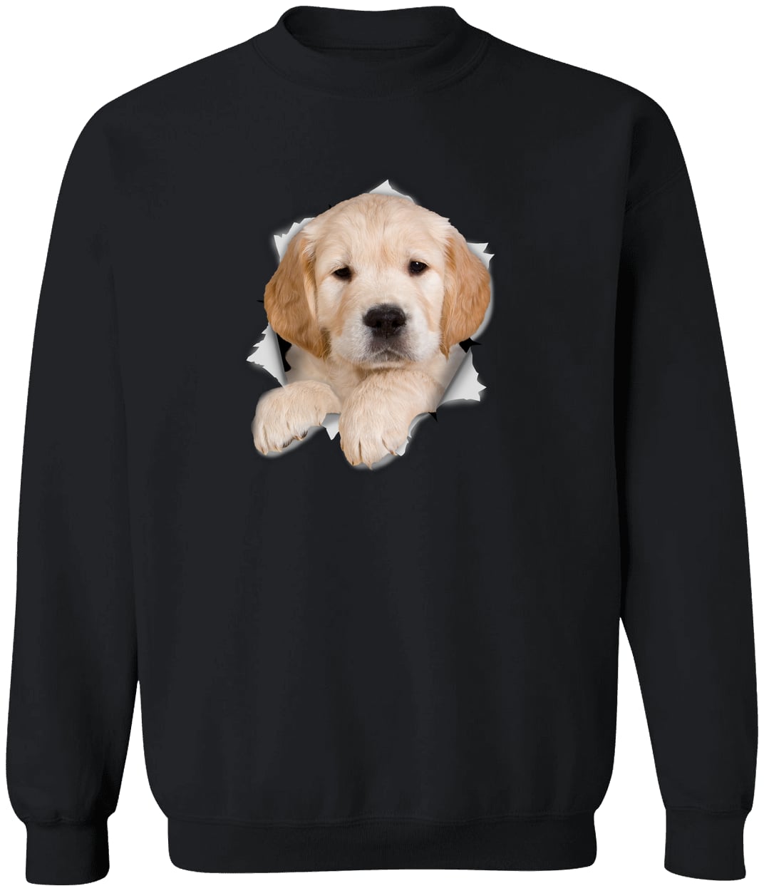G180 Gildan Crewneck Pullover Sweatshirt - Black