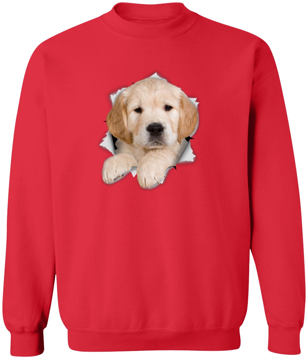 G180 Gildan Crewneck Pullover Sweatshirt - Red