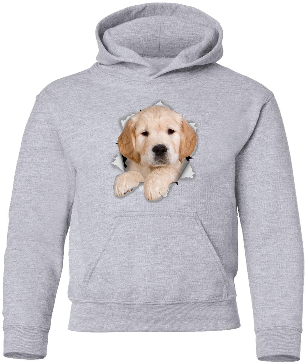 G185B Gildan Youth Pullover Hoodie - Sport Grey