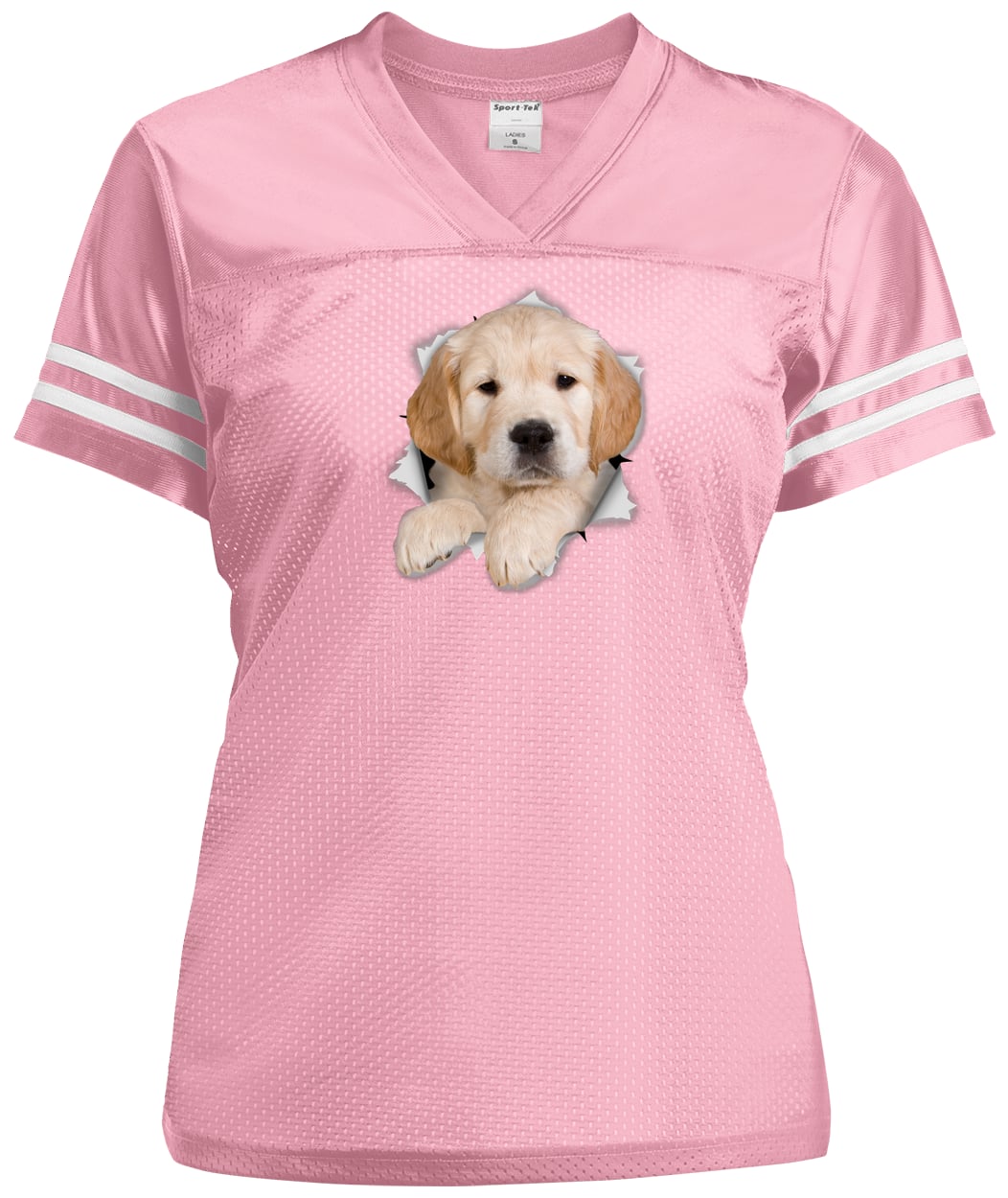 LST307 Sport-Tek Ladies' Replica Jersey - Light Pink/White