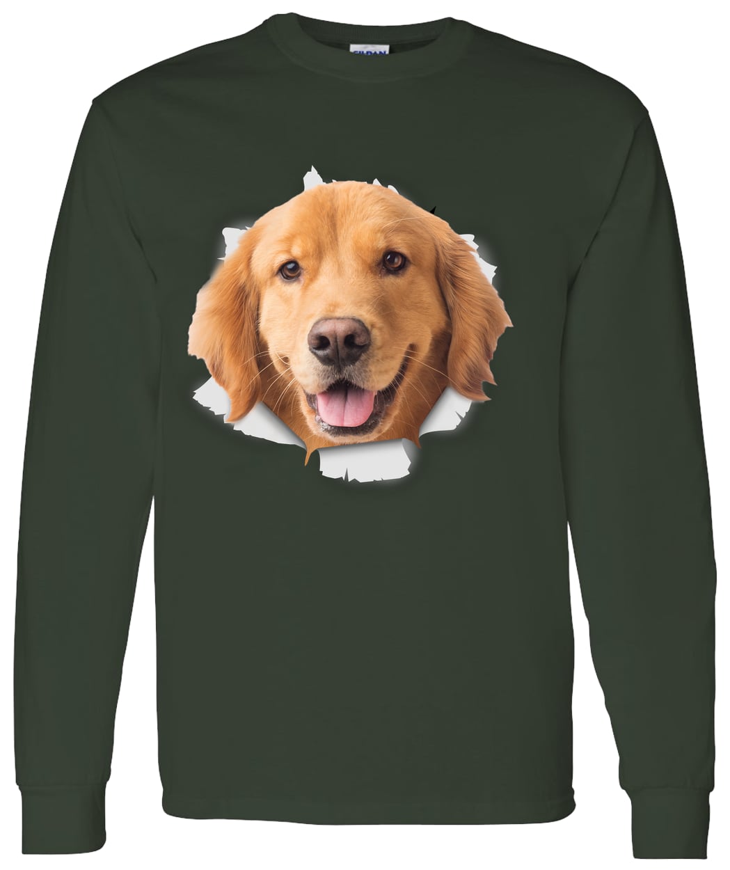 G540 LS T-Shirt 5.3 oz. - Forest Green