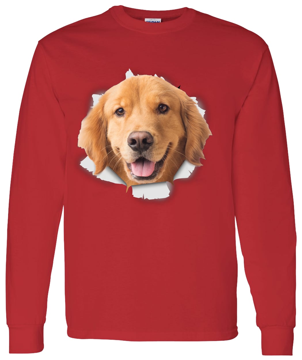 G540 LS T-Shirt 5.3 oz. - Red