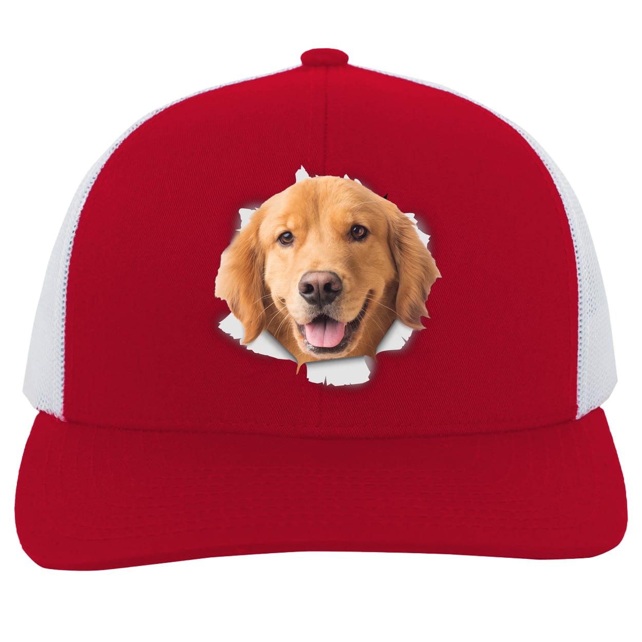 104C Trucker Snap Back - Red/White