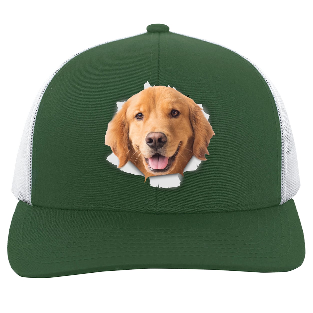 104C Trucker Snap Back - Dark Green/White