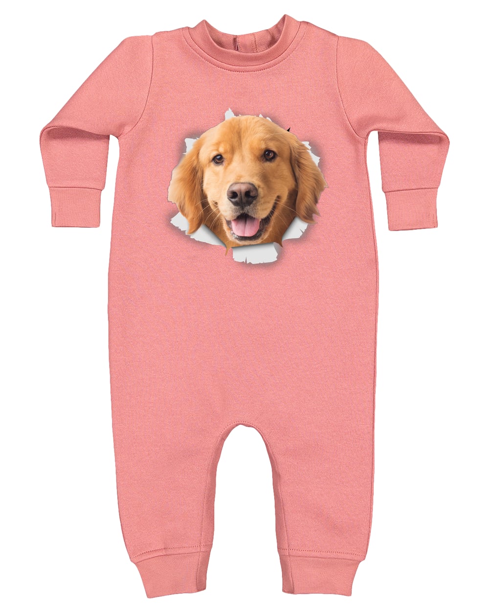 4447 Rabbit Skins Infant Fleece One-Piece Bodysuit - Mauvelous