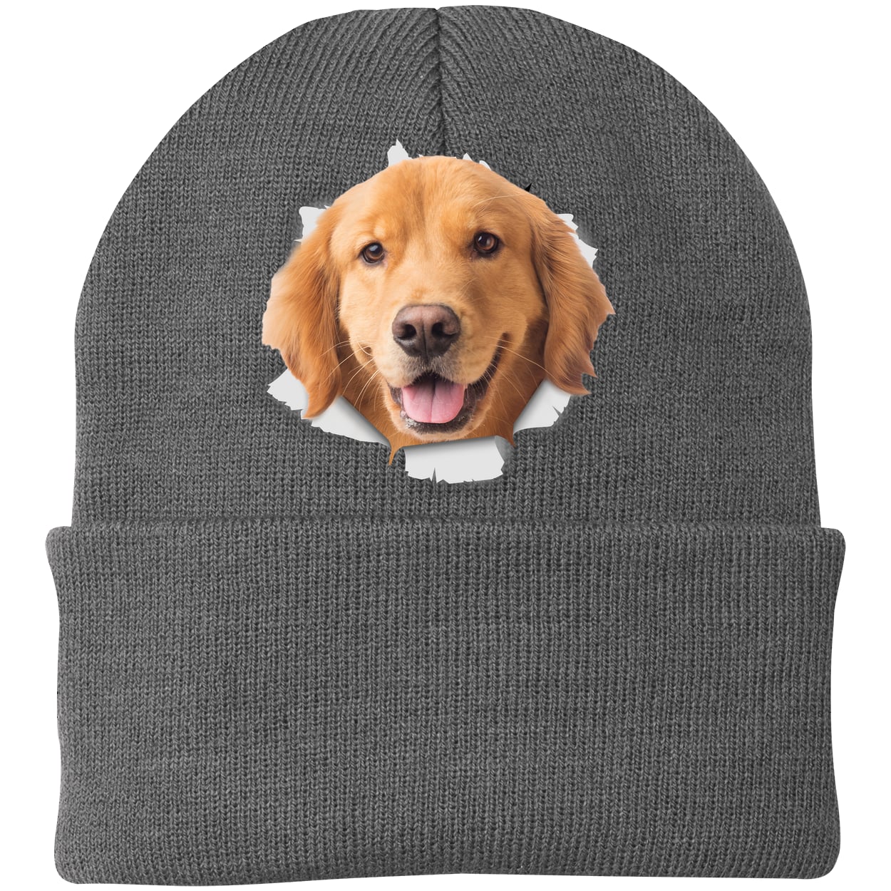 CP90 Port & Company Knit Beanie - Athletic Oxford