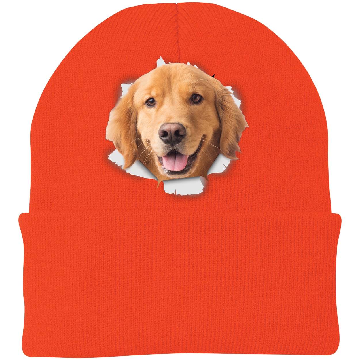 CP90 Port & Company Knit Beanie - Athletic Orange