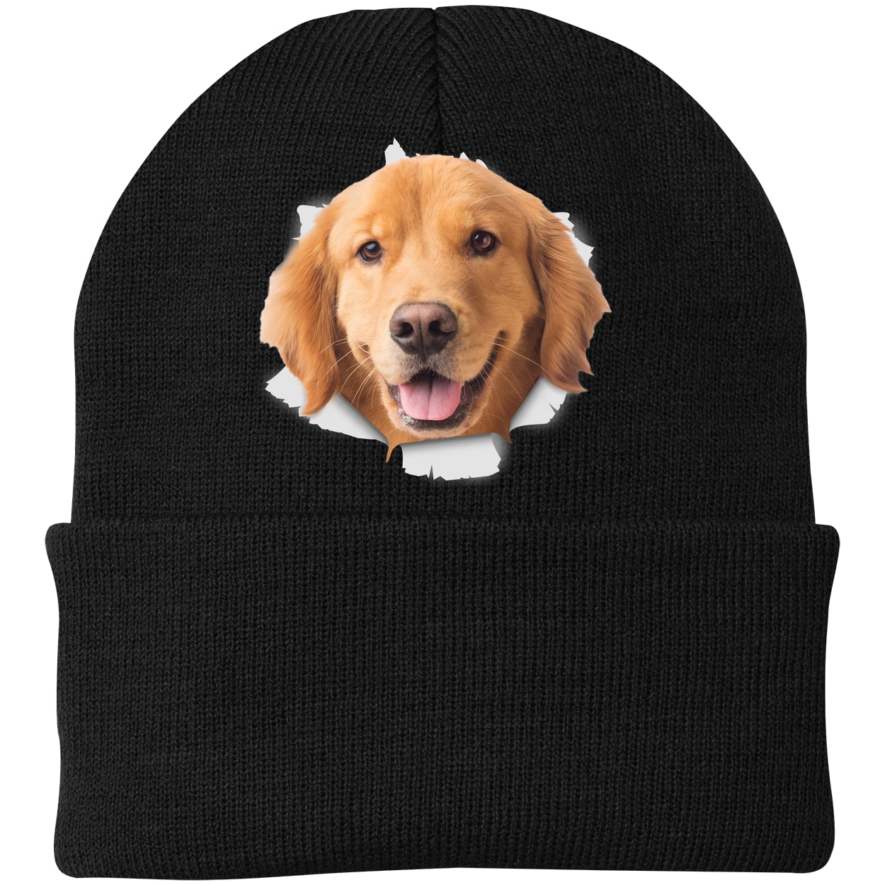 CP90 Port & Company Knit Beanie - Black
