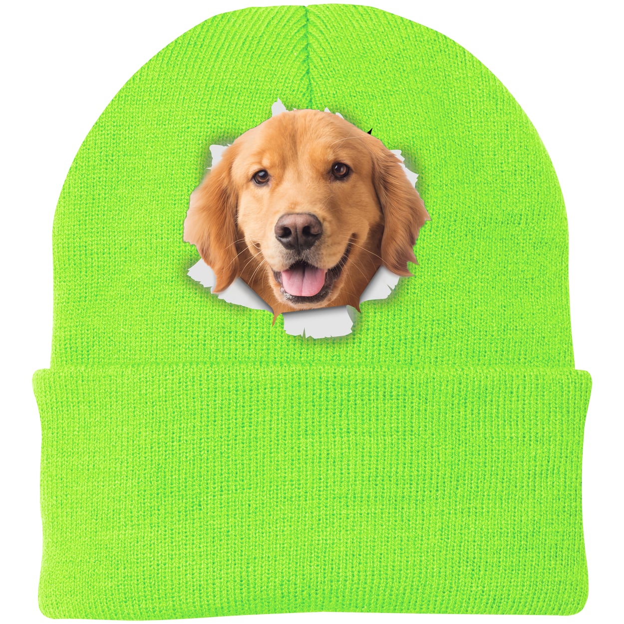 CP90 Port & Company Knit Beanie - Neon Green