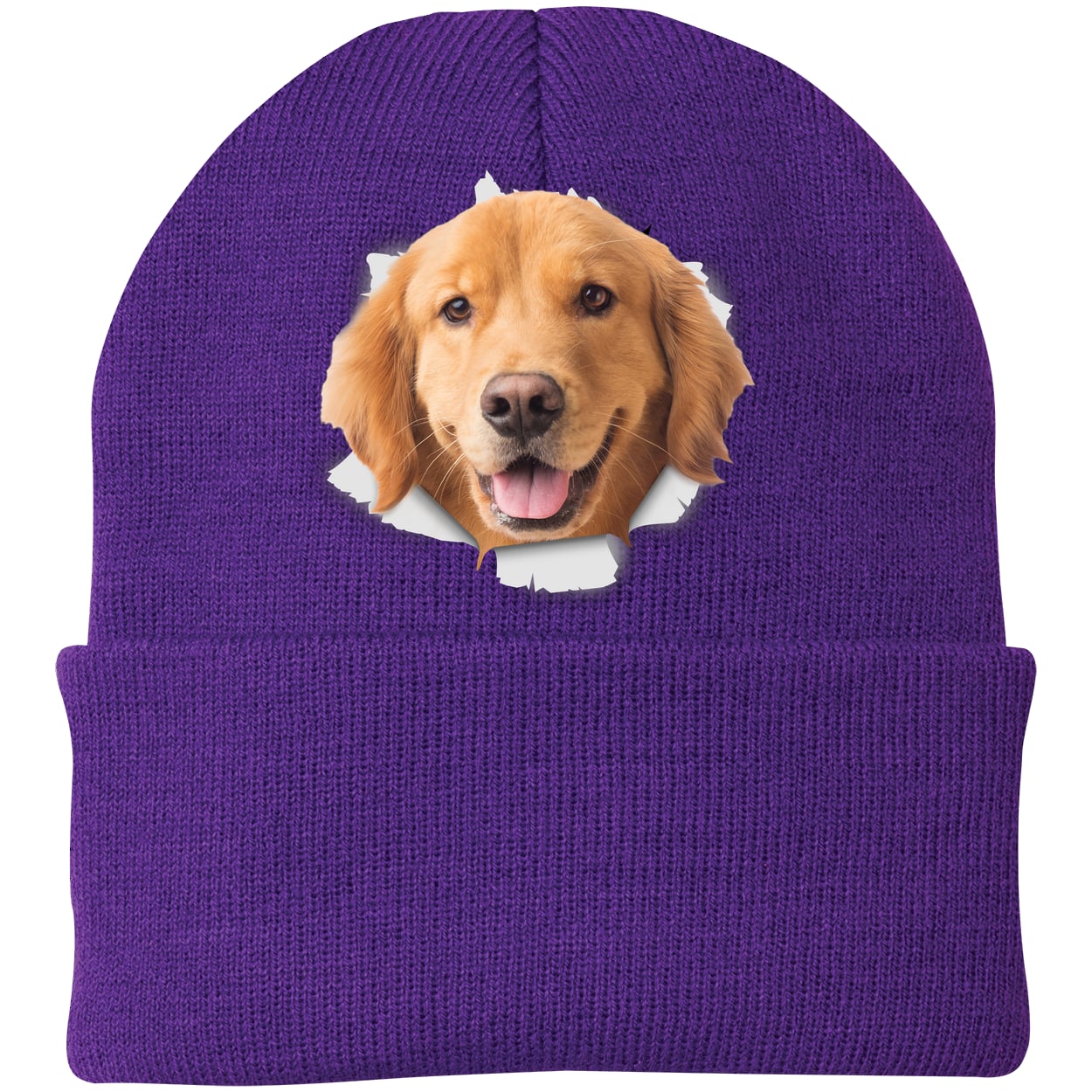 CP90 Port & Company Knit Beanie - Athletic Purple