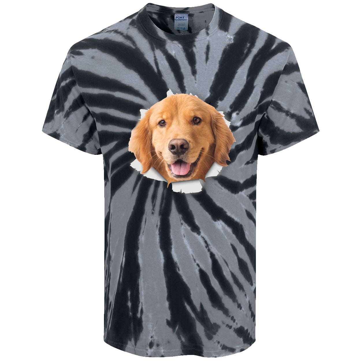 PC147 Port & Company Tie-Dye Tee - Black
