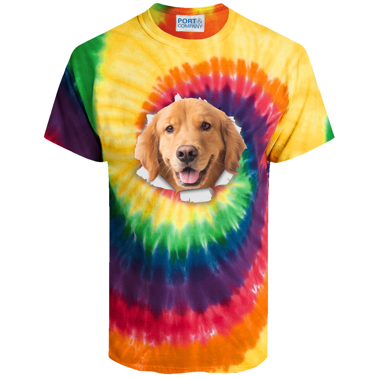 PC147 Port & Company Tie-Dye Tee - Rainbow