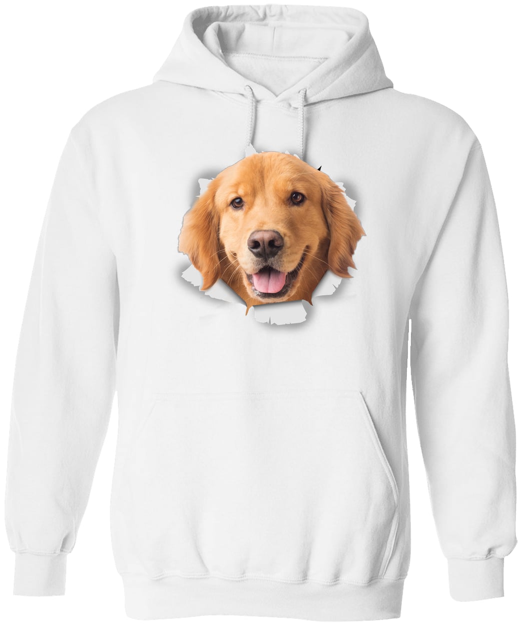 G185 Gildan Pullover Hoodie - White
