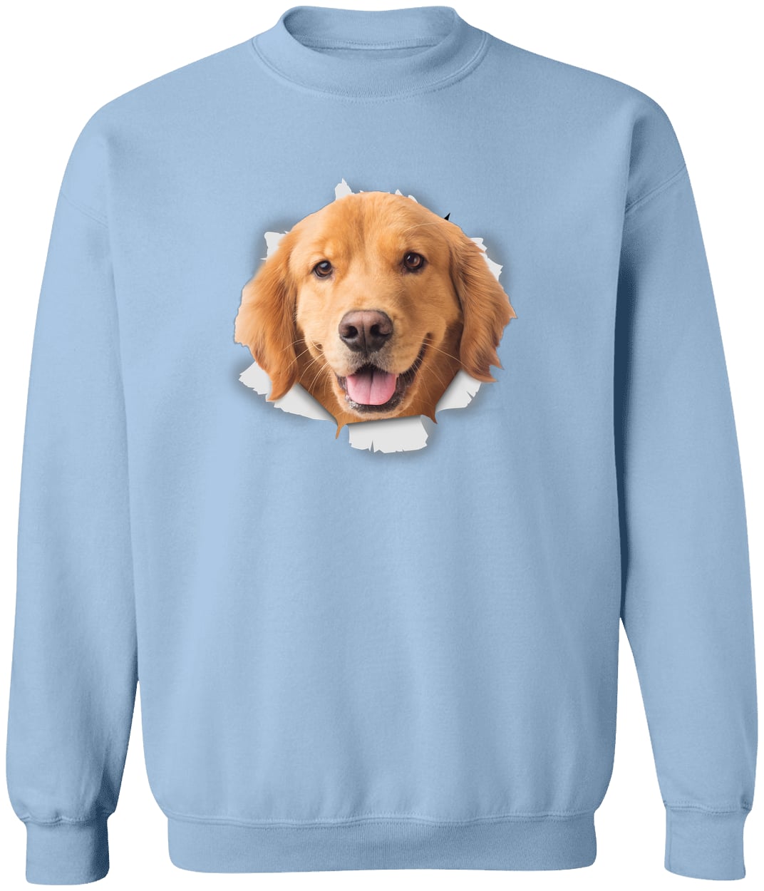 G180 Gildan Crewneck Pullover Sweatshirt - Light Blue