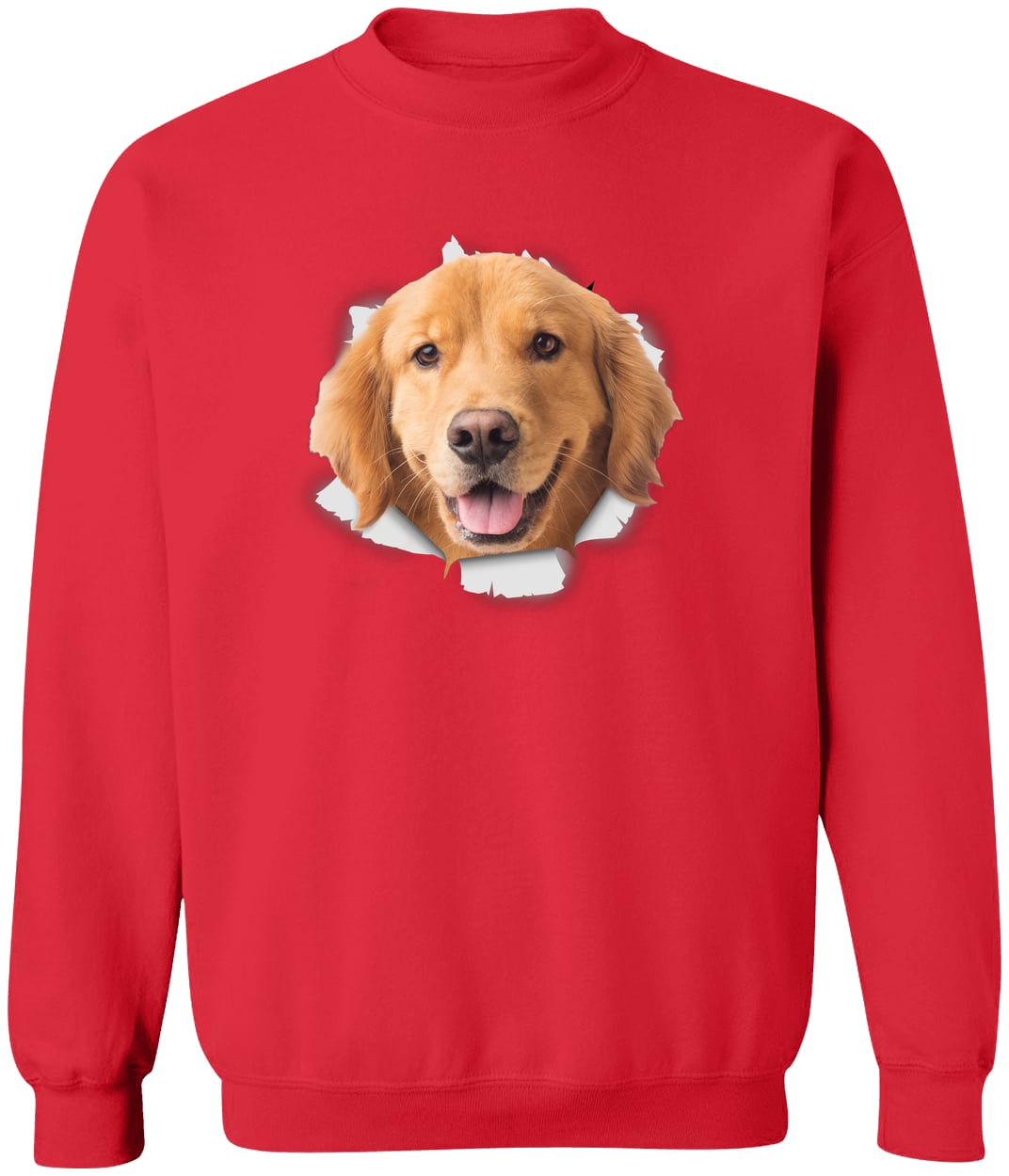 G180 Gildan Crewneck Pullover Sweatshirt - Red