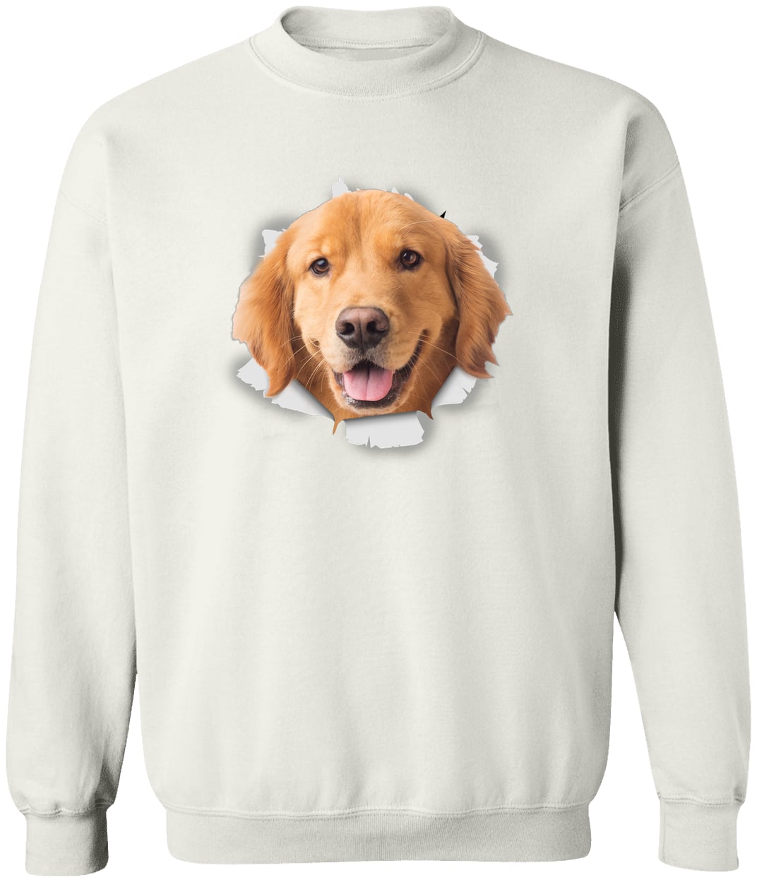 G180 Gildan Crewneck Pullover Sweatshirt - White