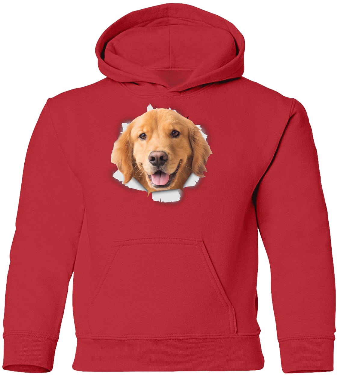G185B Gildan Youth Pullover Hoodie - Red