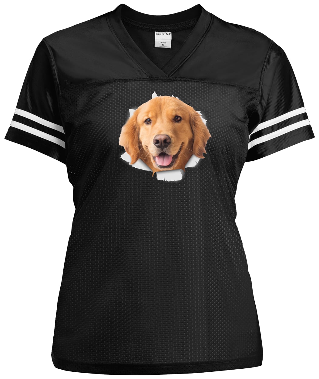 LST307 Sport-Tek Ladies' Replica Jersey - Black/White