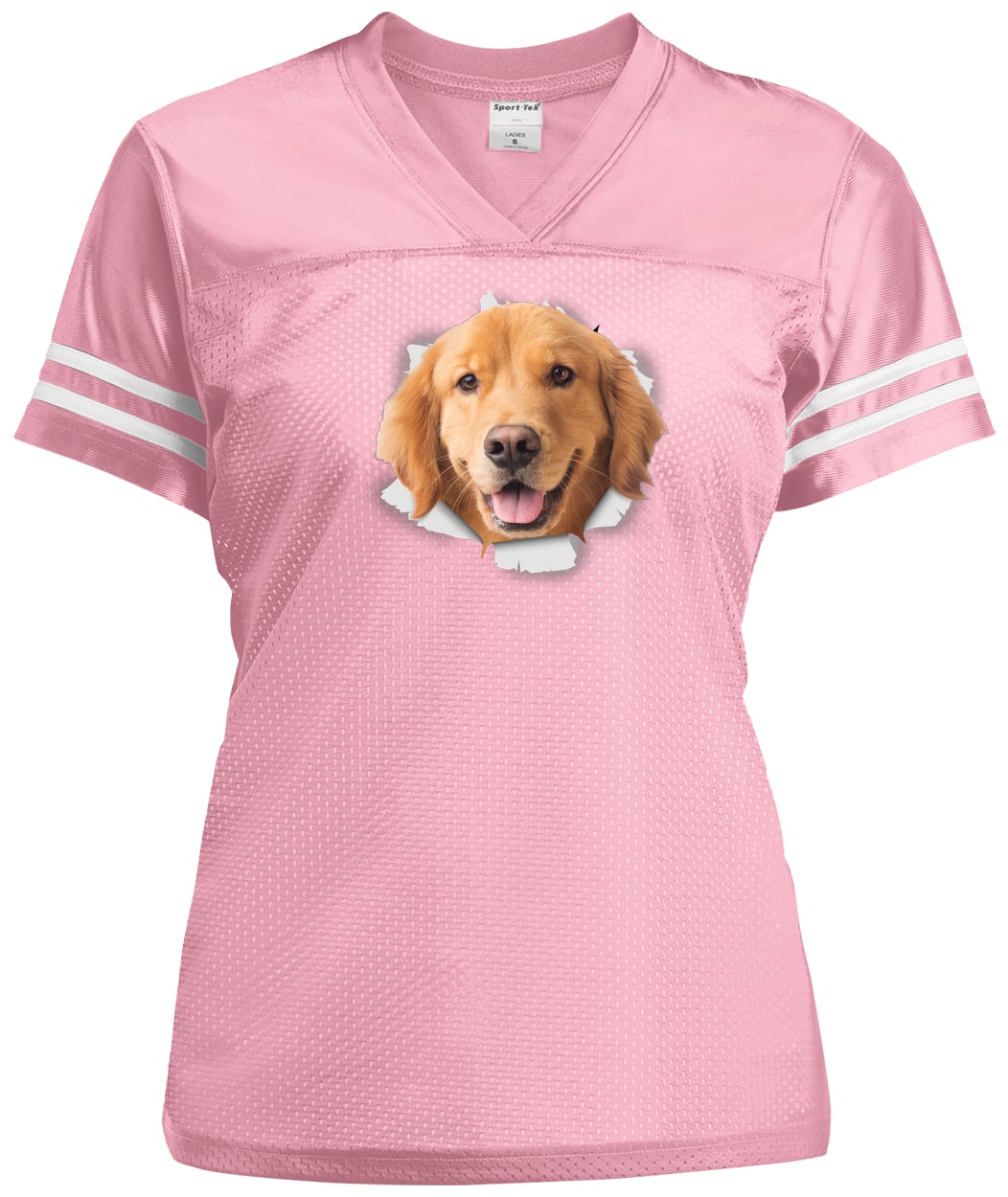 LST307 Sport-Tek Ladies' Replica Jersey - Light Pink/White