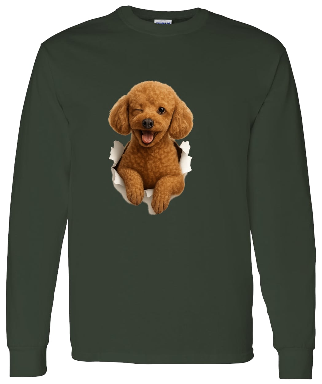 G540 LS T-Shirt 5.3 oz. - Forest Green