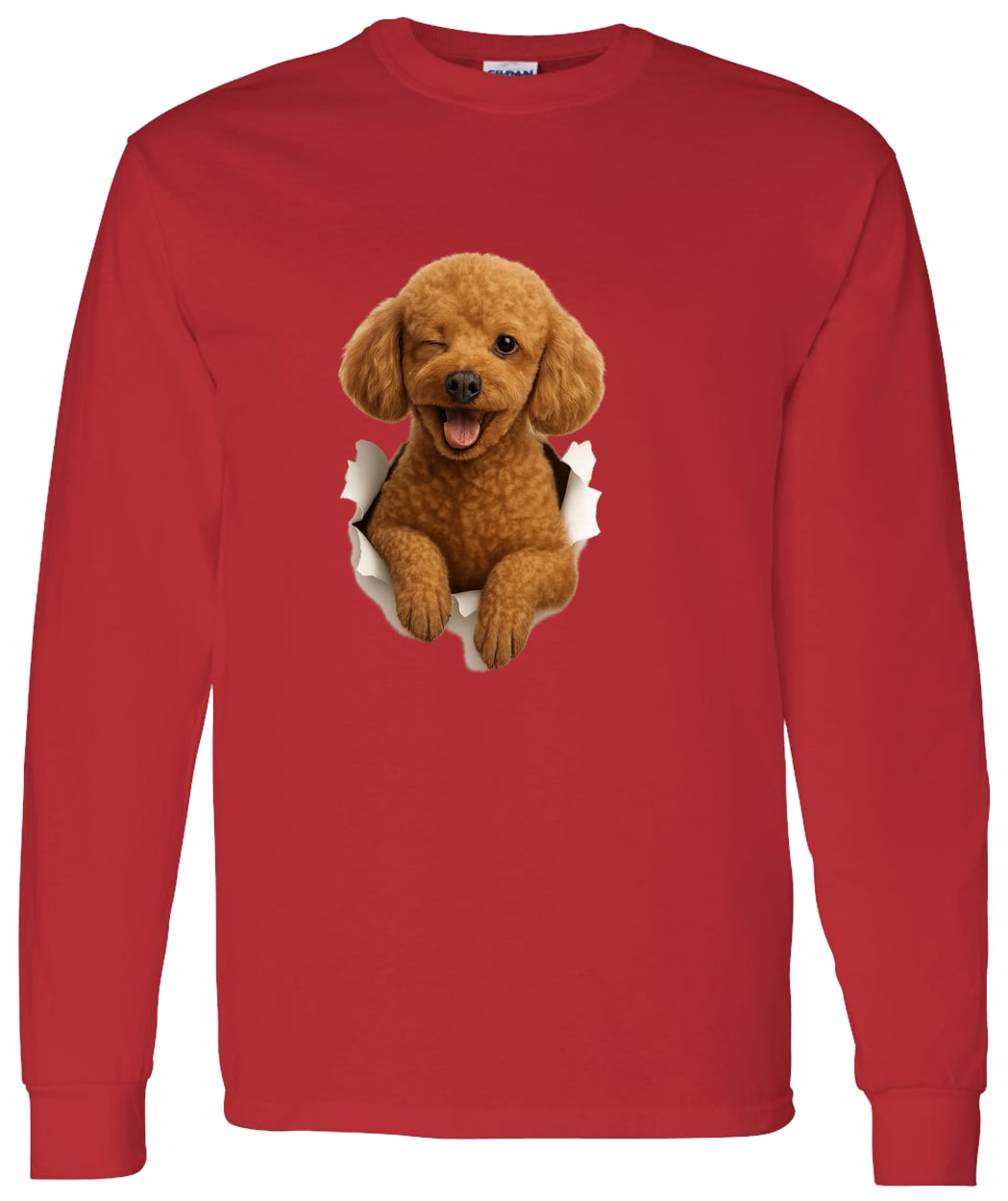 G540 LS T-Shirt 5.3 oz. - Red
