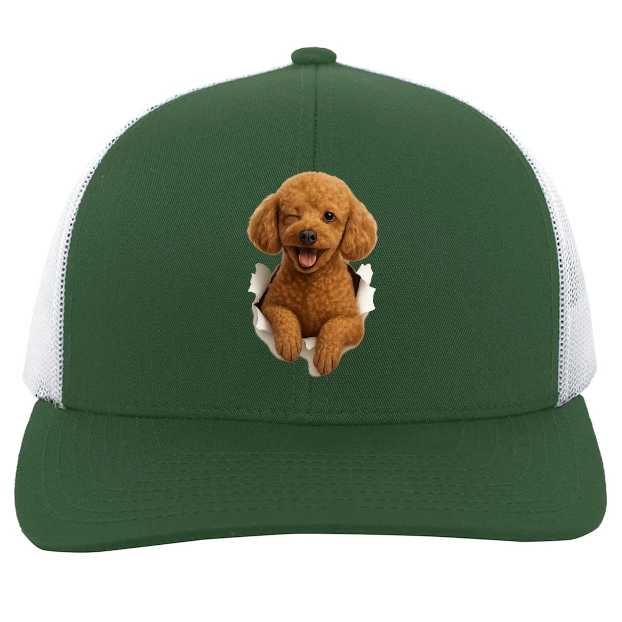 104C Trucker Snap Back - Dark Green/White