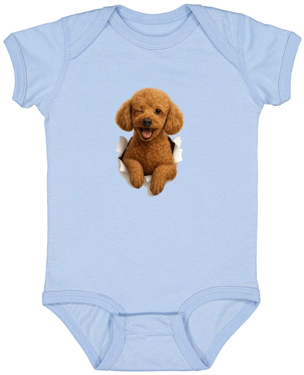 4424 Infant Fine Jersey Bodysuit - Light Blue