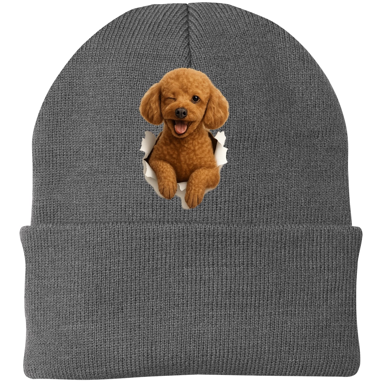 CP90 Port & Company Knit Beanie - Athletic Oxford