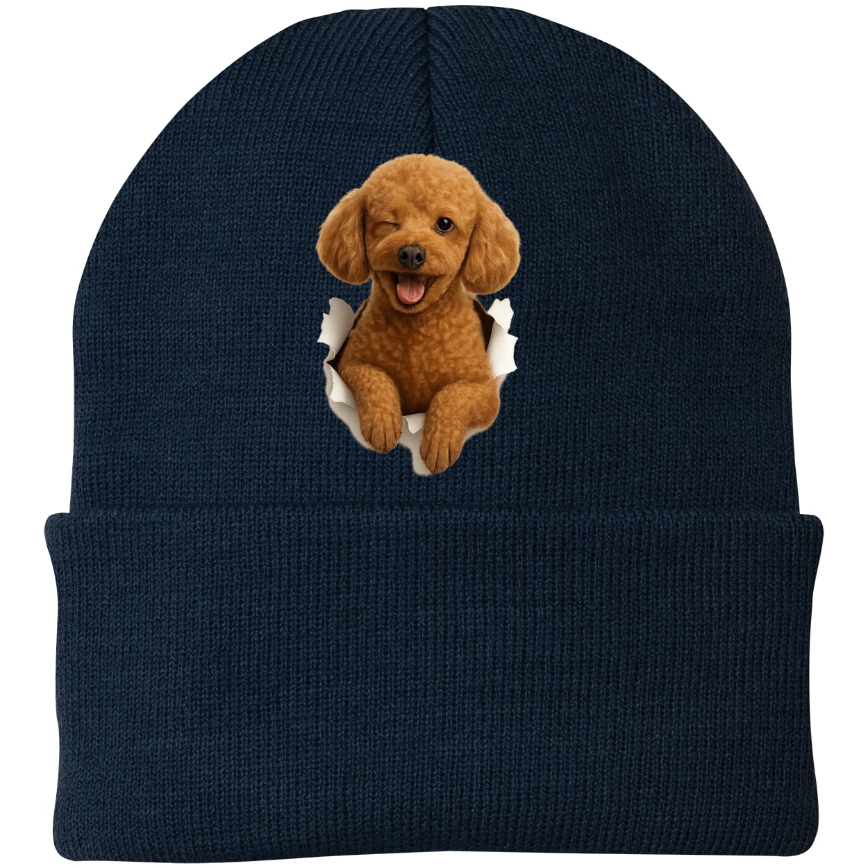 CP90 Port & Company Knit Beanie - Navy