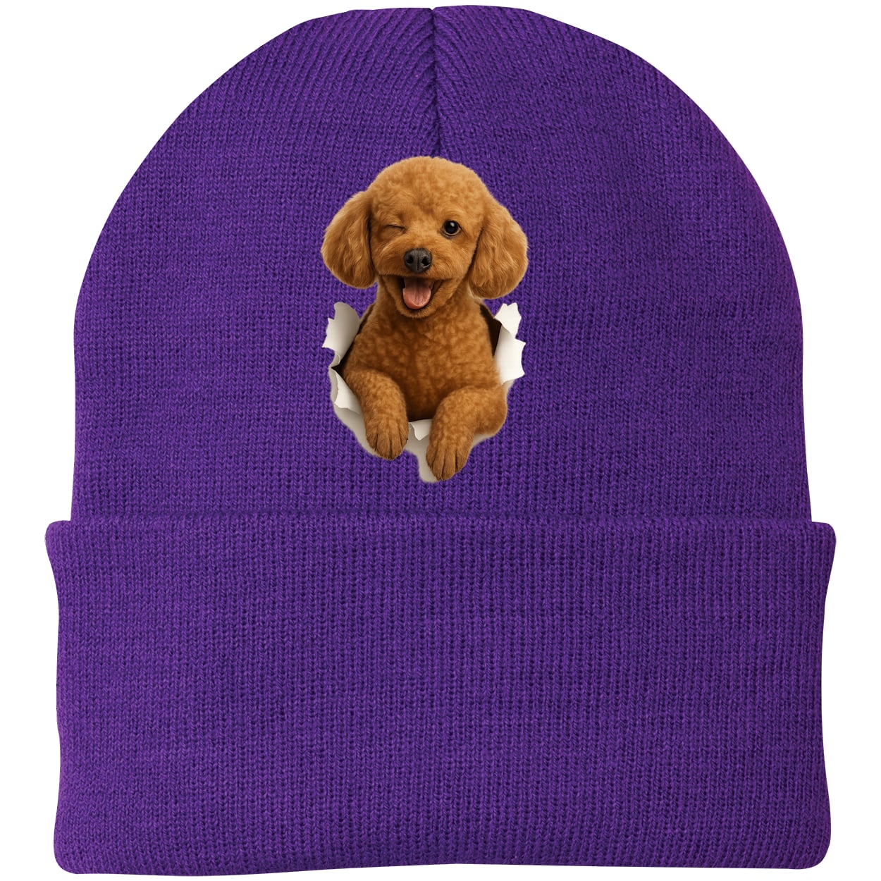 CP90 Port & Company Knit Beanie - Athletic Purple