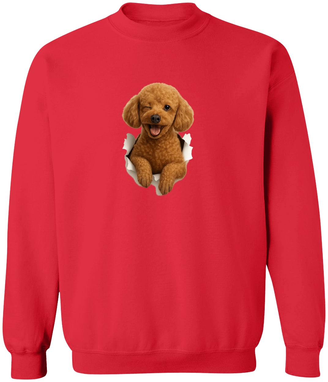G180 Gildan Crewneck Pullover Sweatshirt - Red