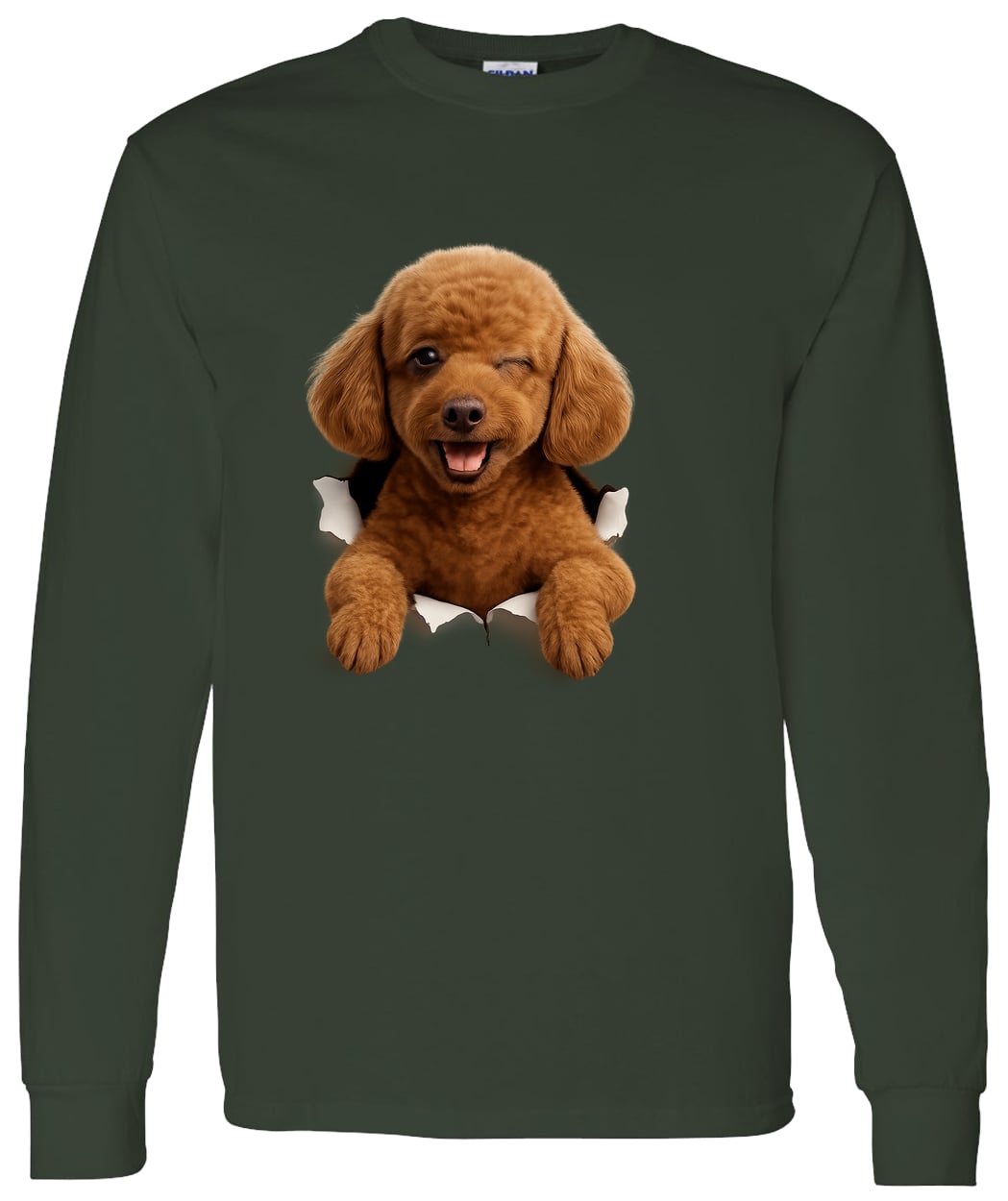 G540 LS T-Shirt 5.3 oz. - Forest Green