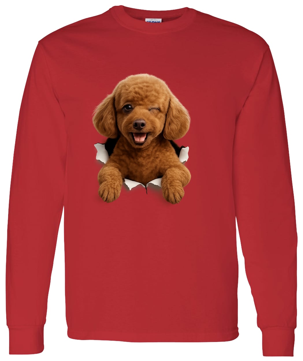 G540 LS T-Shirt 5.3 oz. - Red