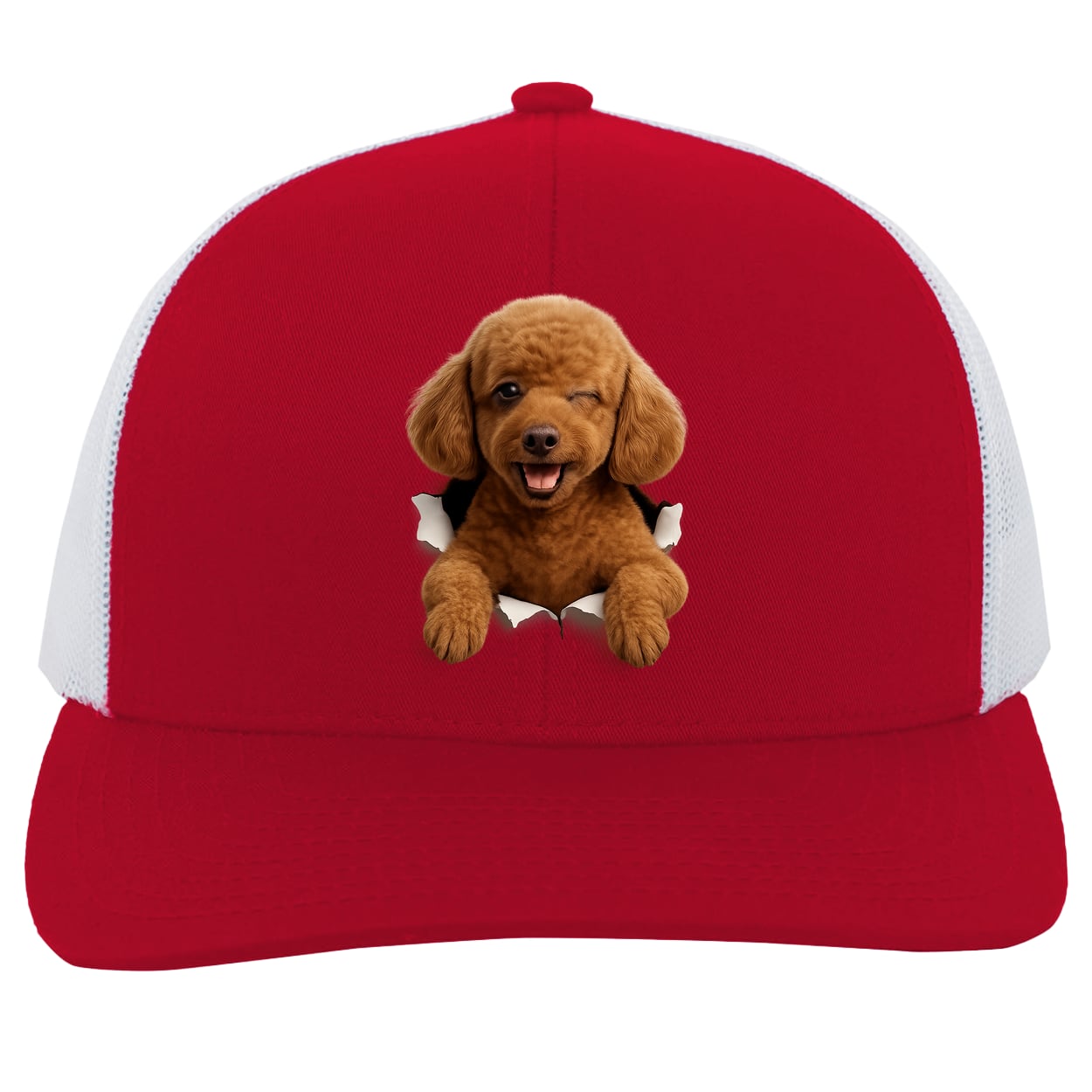 104C Trucker Snap Back - Red/White