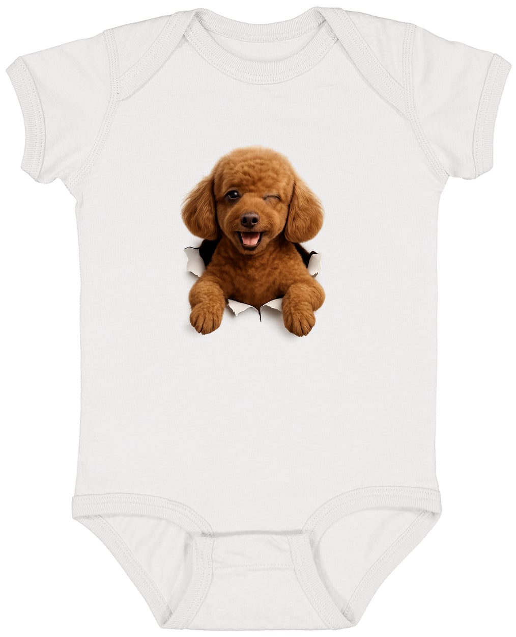 4424 Infant Fine Jersey Bodysuit - White