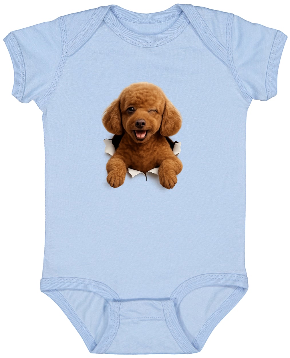 4424 Infant Fine Jersey Bodysuit - Light Blue