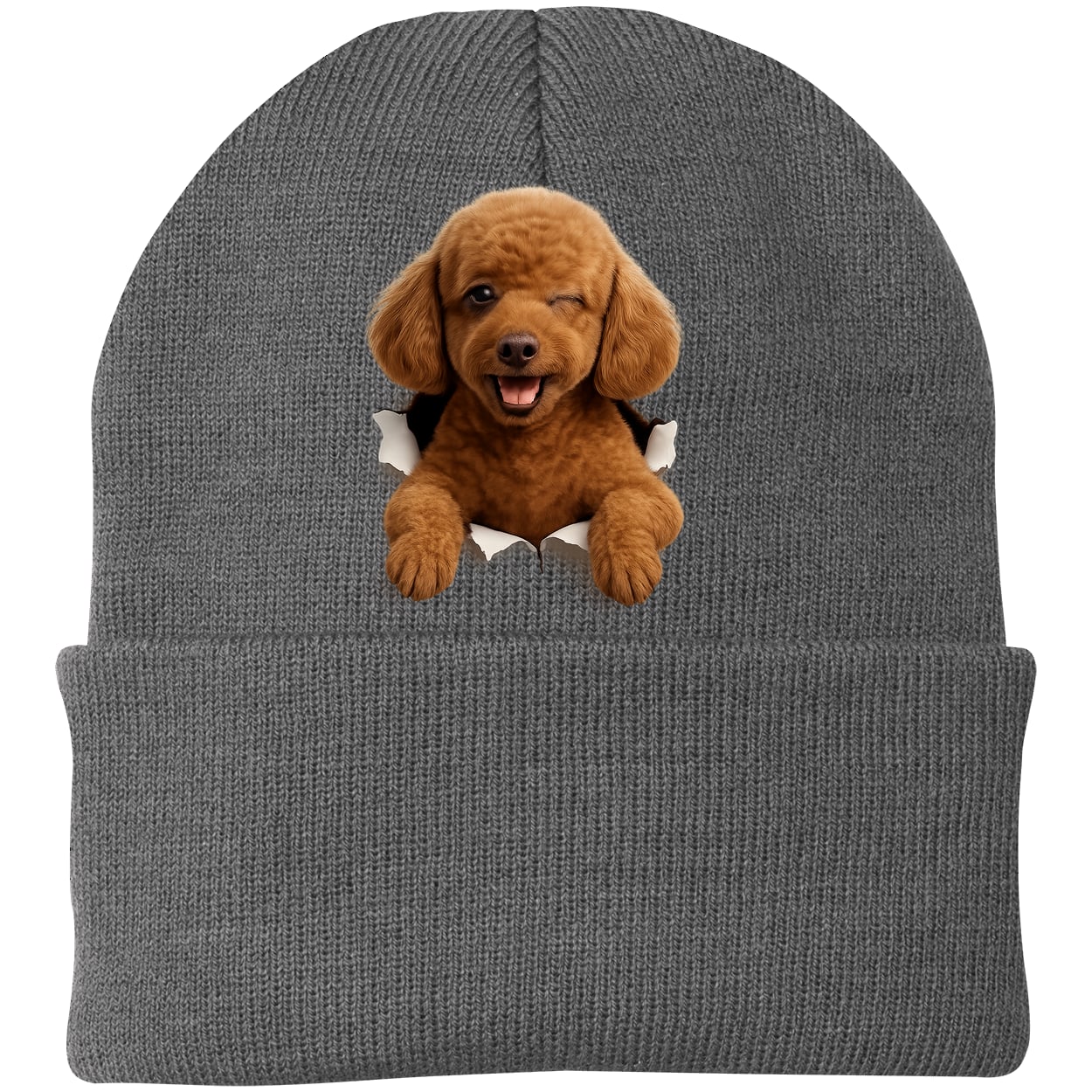 CP90 Port & Company Knit Beanie - Athletic Oxford
