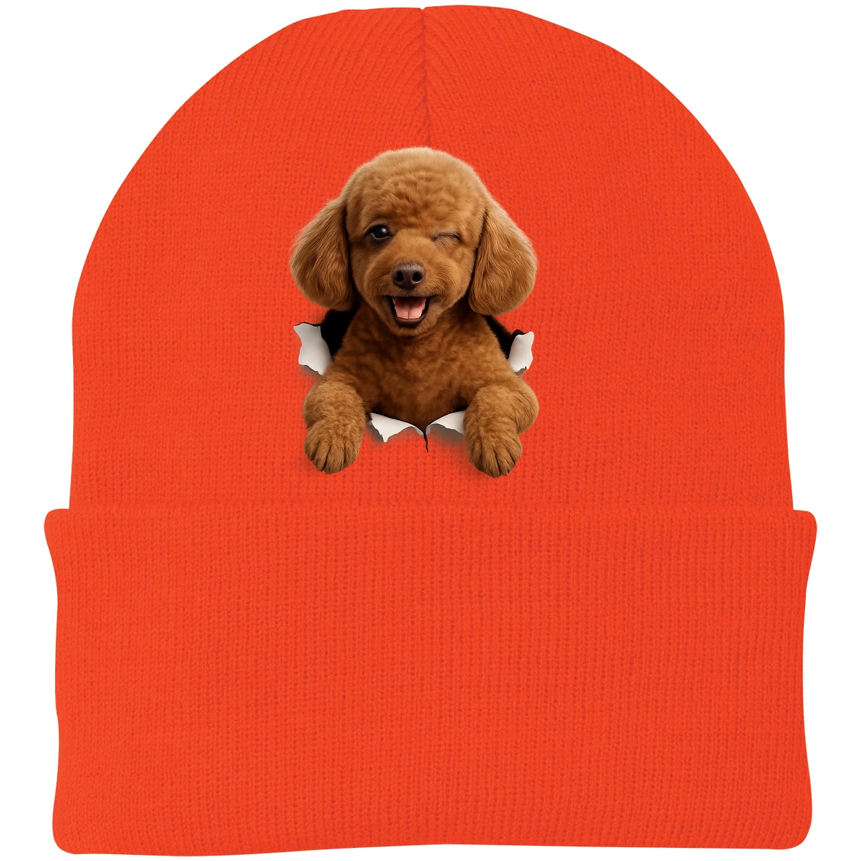 CP90 Port & Company Knit Beanie - Athletic Orange