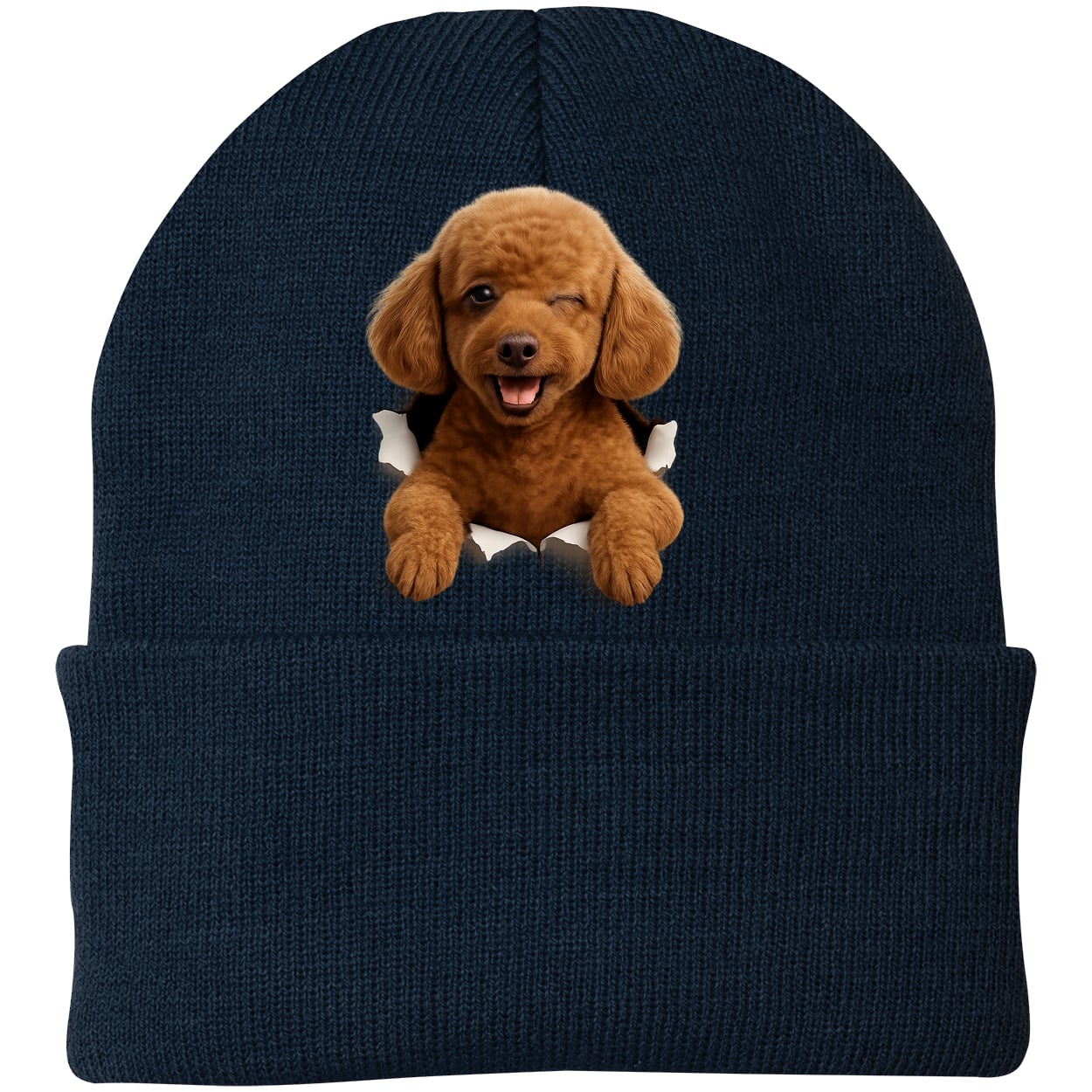 CP90 Port & Company Knit Beanie - Navy