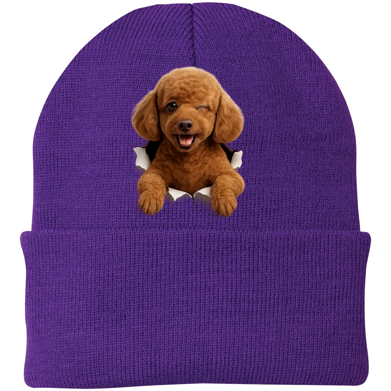 CP90 Port & Company Knit Beanie - Athletic Purple
