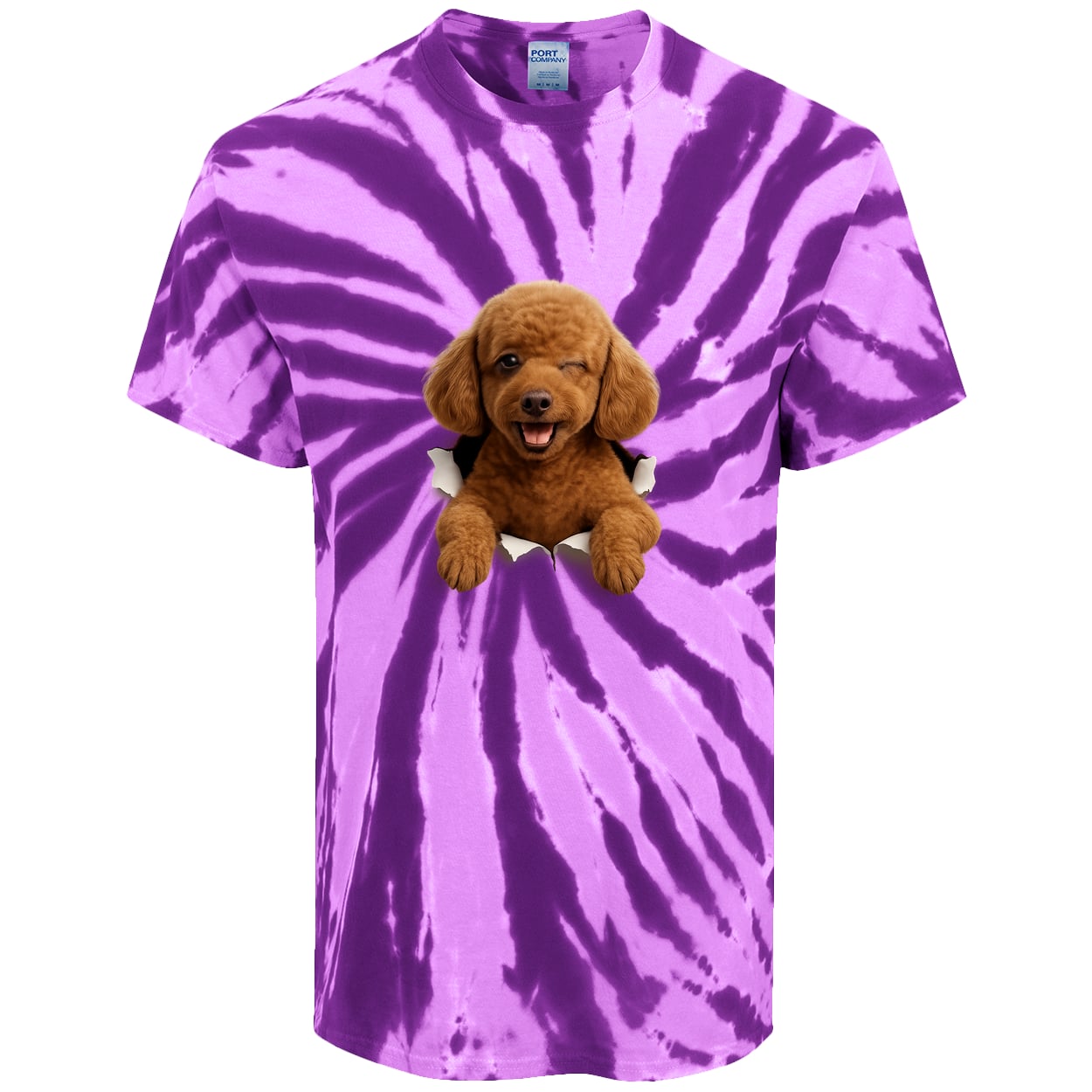 PC147 Port & Company Tie-Dye Tee - Purple