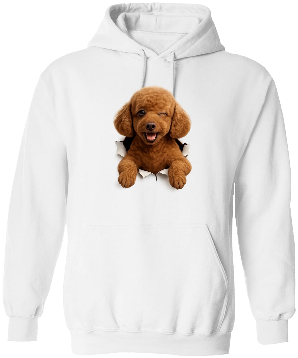 G185 Gildan Pullover Hoodie - White