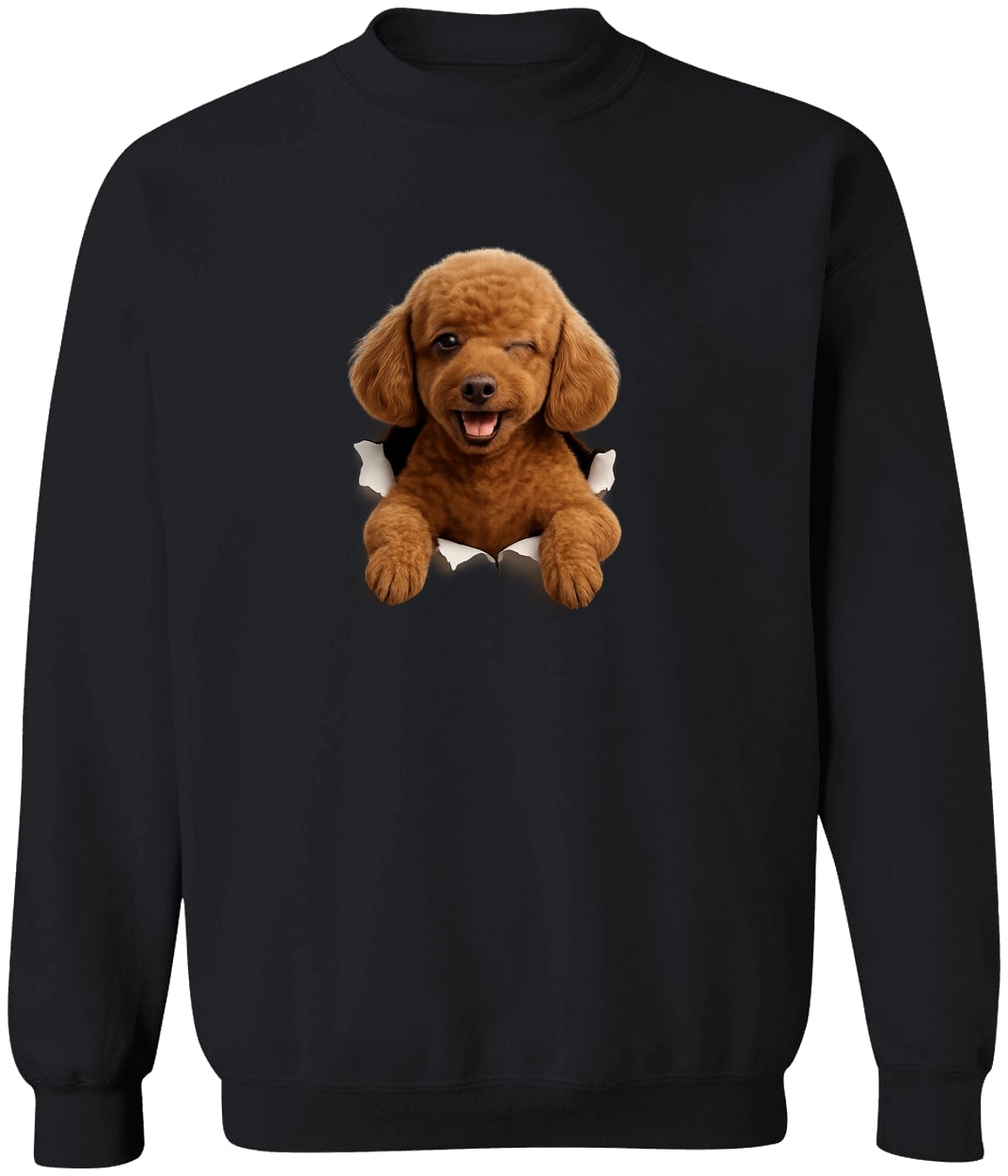 G180 Gildan Crewneck Pullover Sweatshirt - Black