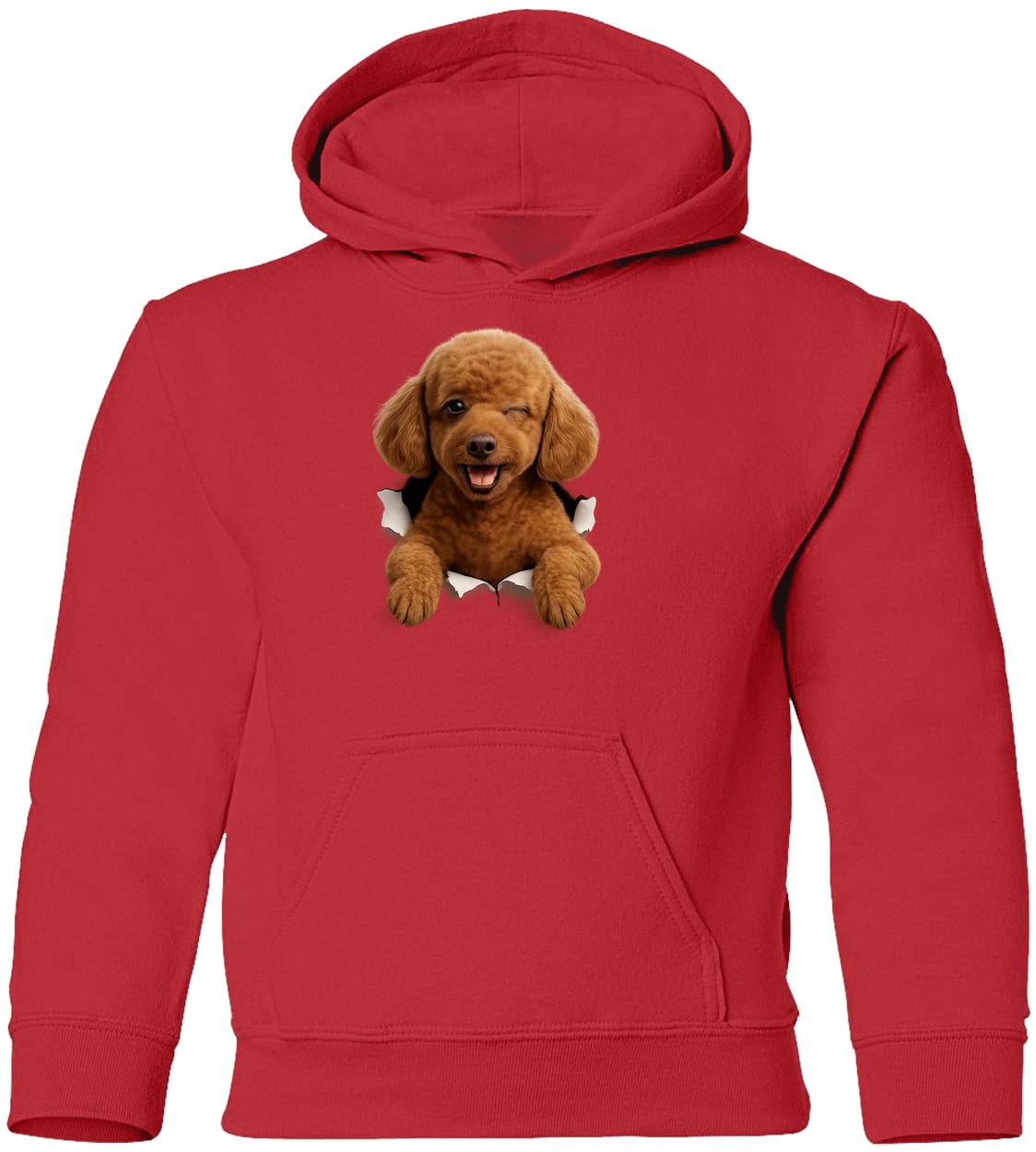 G185B Gildan Youth Pullover Hoodie - Red